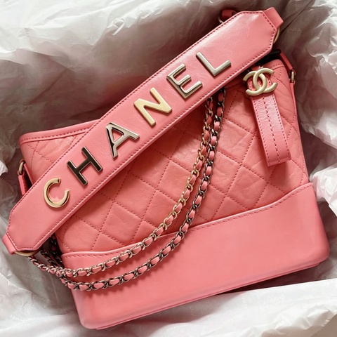 CHANEL香奈兒Gabrielle系列粉色流浪包小號🌸