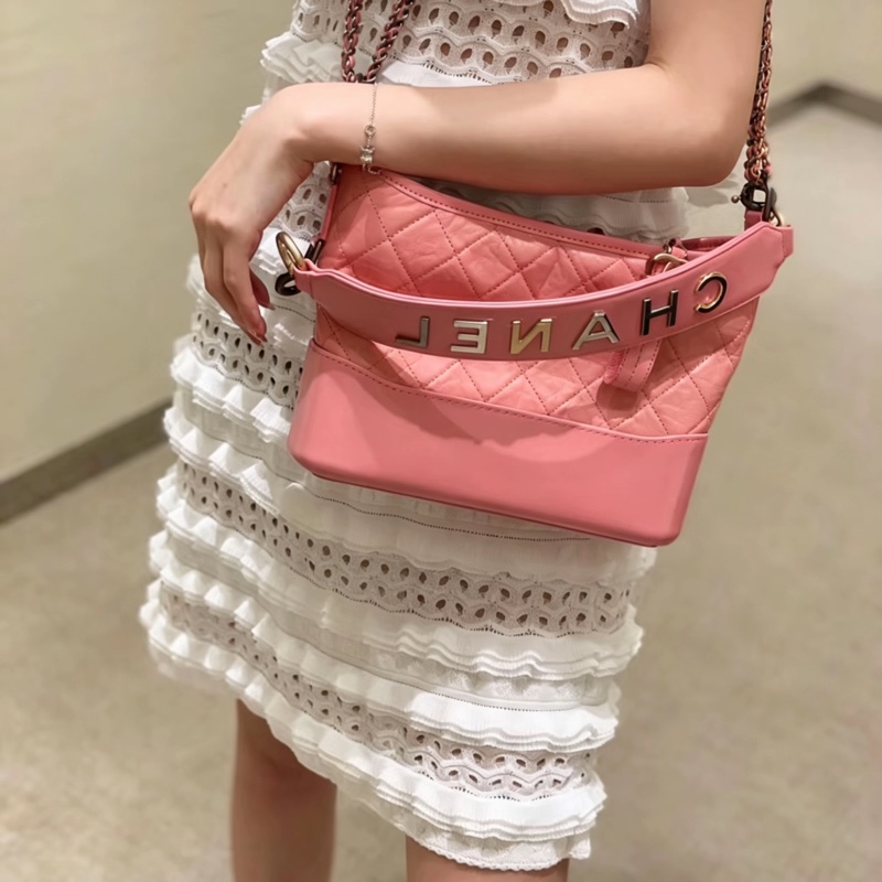 CHANEL香奈兒Gabrielle系列粉色流浪包小號🌸-20