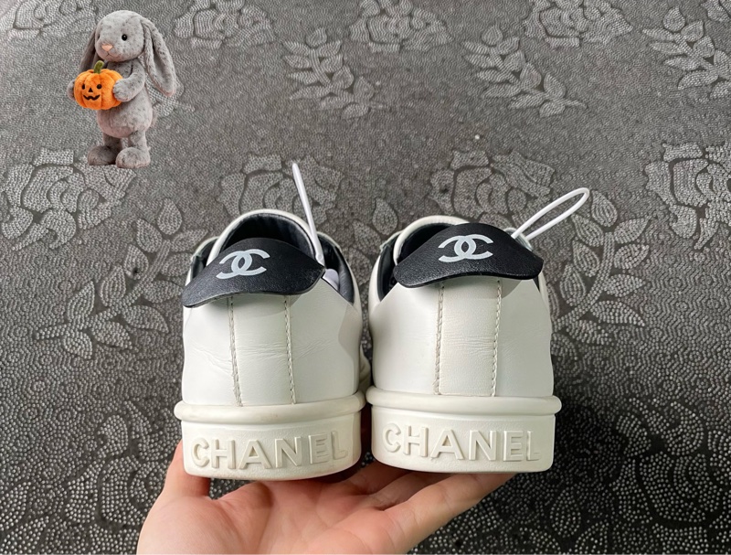 Chanel香奈兒/黑白小白鞋 38碼 98新-4