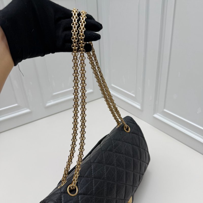 香奈兒/Chanel 黑金2.55鏈條包-9