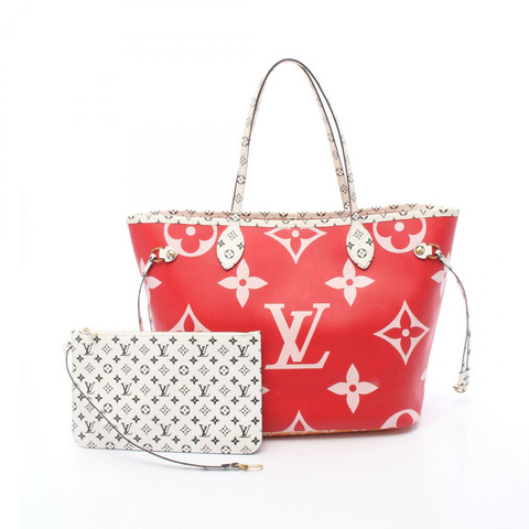 路易威登 Neverfull MM 手提單肩包 M44567 Monogram Giant Rouge 二手
