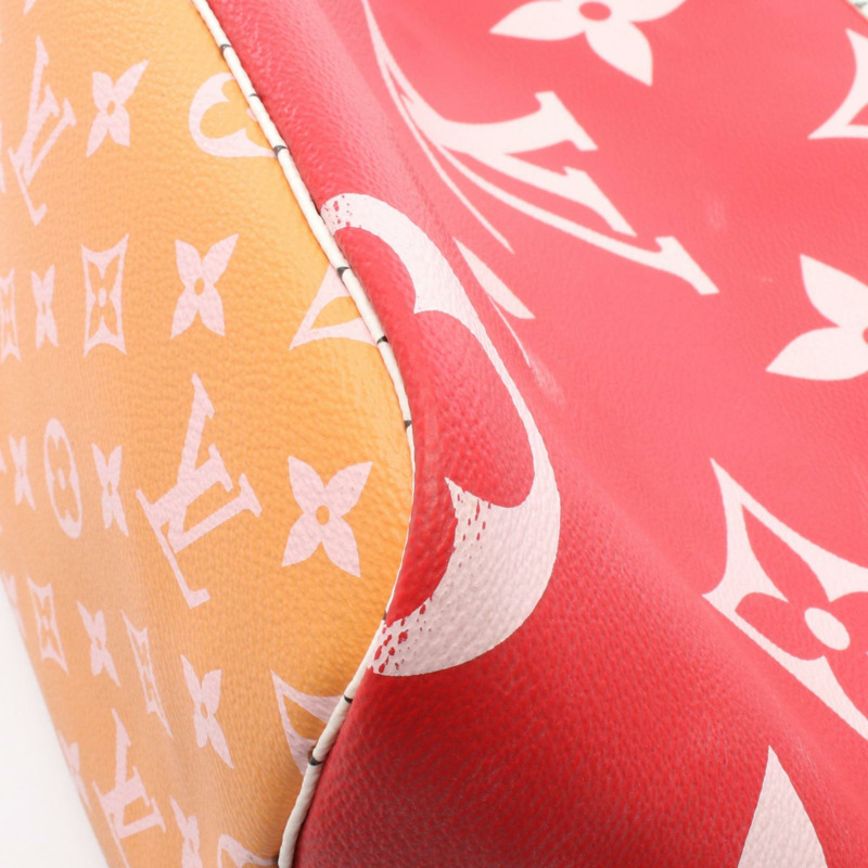 路易威登 Neverfull MM 手提單肩包 M44567 Monogram Giant Rouge 二手-7