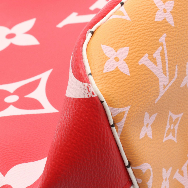 路易威登 Neverfull MM 手提單肩包 M44567 Monogram Giant Rouge 二手-8