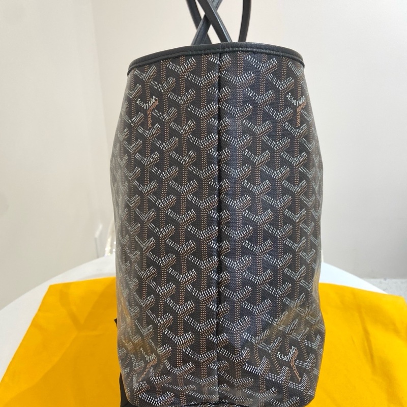 GOYARD/戈雅黑色Y字滿印老花中號單肩子母購物袋 尺寸：34*26*14 附件：子袋 塵袋。-4
