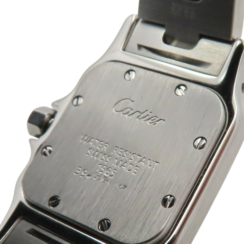 銀色錶盤 不鏽鋼 Santos Galbee 腕錶【Cartier 卡地亞】 W20056D6-3