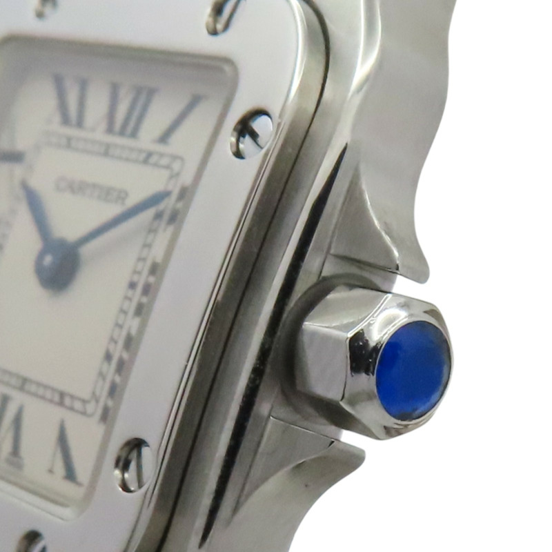 銀色錶盤 不鏽鋼 Santos Galbee 腕錶【Cartier 卡地亞】 W20056D6-4