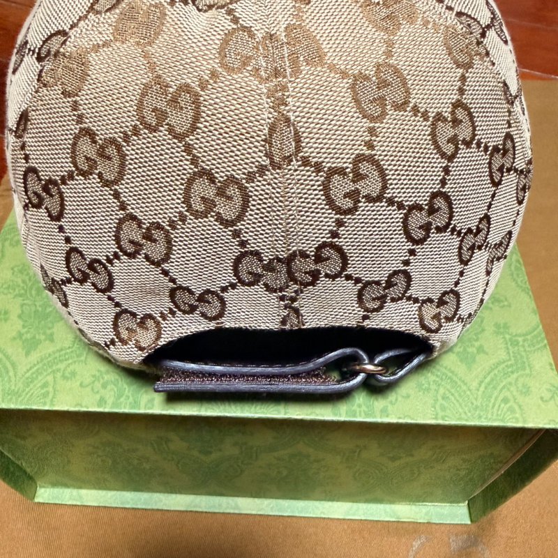 Gucci 經典雙G logo帆布棒球帽-4