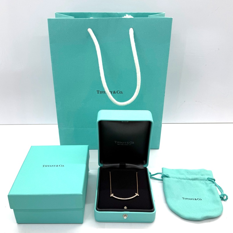 TIFFANY 蒂芬妮 T SMILE RG750鑽石項鍊-1