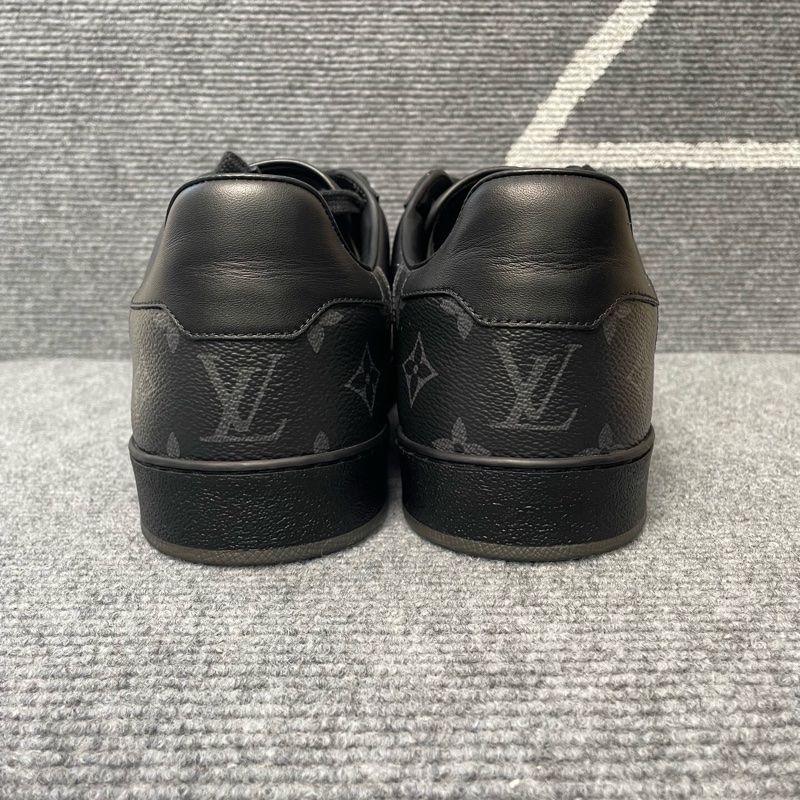 Louis Vuitton路易威登 黑色皮面老花板鞋 43碼🧡-2
