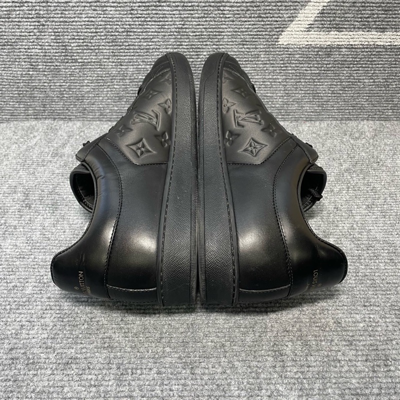 Louis Vuitton 路易威登 黑色皮面老花板鞋 42碼🧡-2