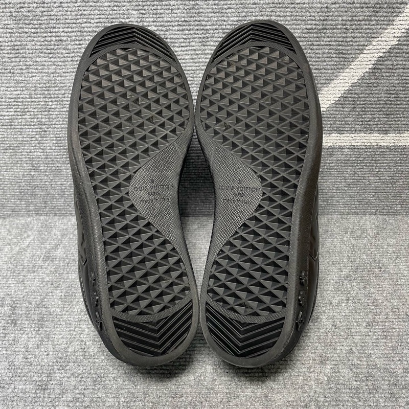 Louis Vuitton 路易威登 黑色皮面老花板鞋 42碼🧡-6