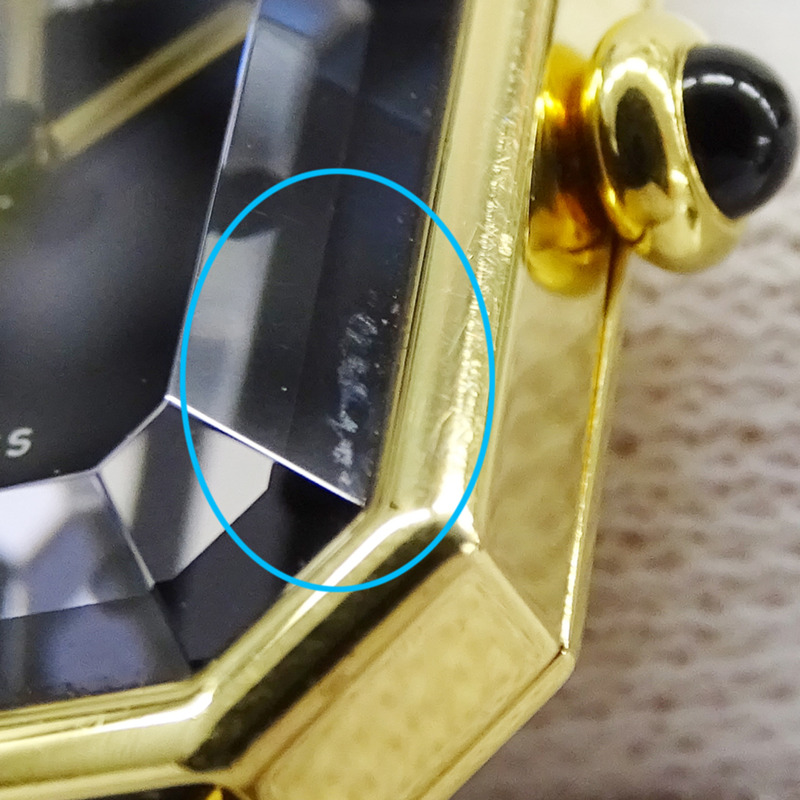香奈兒 (Chanel) 女士腕錶品牌首發石英 QZ GP 皮革 L 碼 H0001 方形金色黑色-6