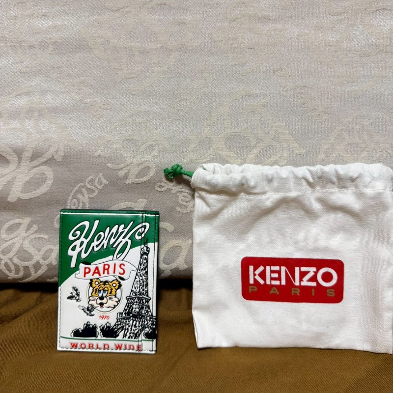 KENZO黑色WINKY牛革卡夾-2