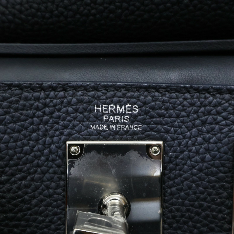 黑色 Togo牛皮 Hac A Dos PM 後背包 肩背包 Z刻 銀扣【HERMES 愛馬仕】-5
