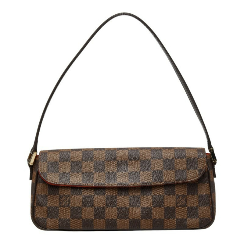 路易威登 Damier Recoleta 單肩手提包 N51299 棕色皮革 女士 LOUIS VUITTON-0