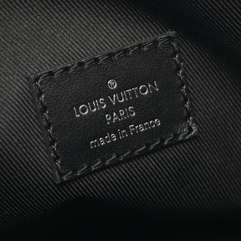 路易威登 Soft Trunk 單肩包 M44730 Monogram Eclipse 帆布 黑色 二手-3
