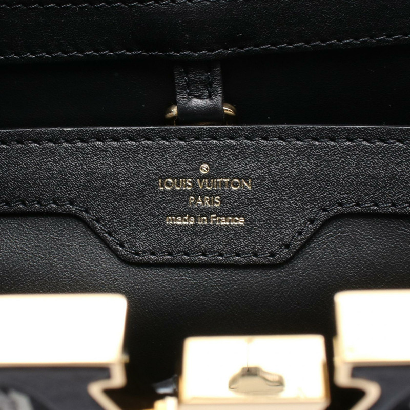 路易威登 Capucines MM Since1854 肩背包 M57358 黑色皮革二手-3