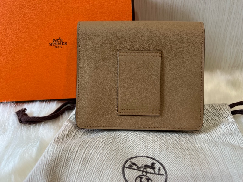 Hermes 愛馬仕 茶色/萊姆（內袋）雙色Roulis Slim 金釦(離櫃全新）-2