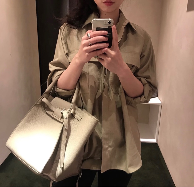 celine 賽琳 big bag大象灰購物包-1