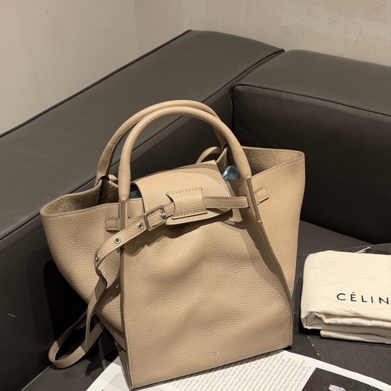 celine 賽琳 big bag大象灰購物包-3