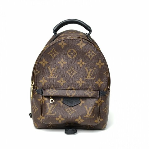 LOUIS VUITTON PalmSprings小書包Mini新款拉鏈外露老花PVC肩背包