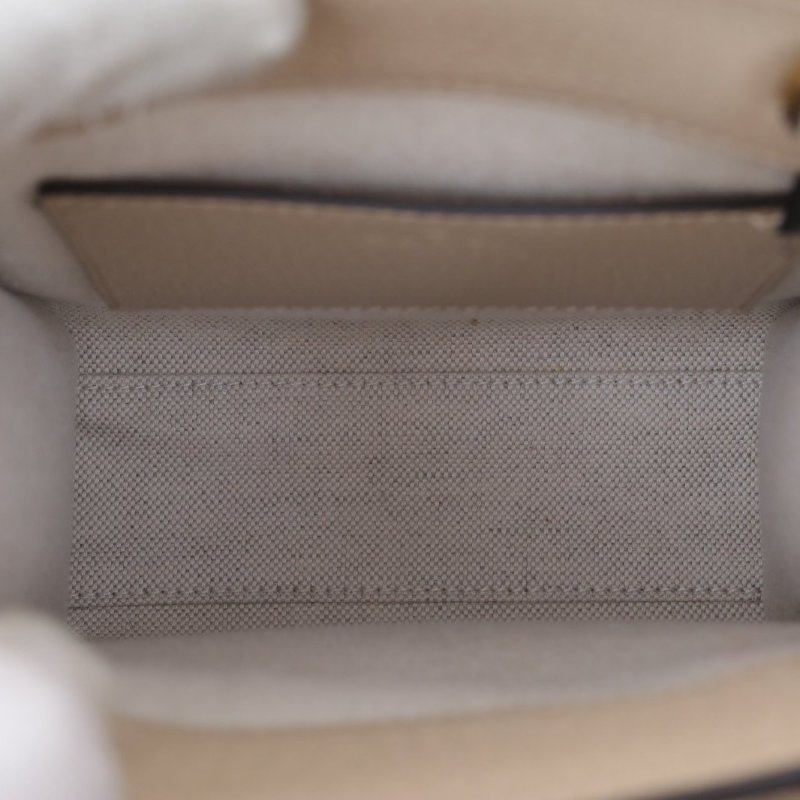 GUCCI GGRetro皮標LOGO迷你托特包老花PVC肩背包-3