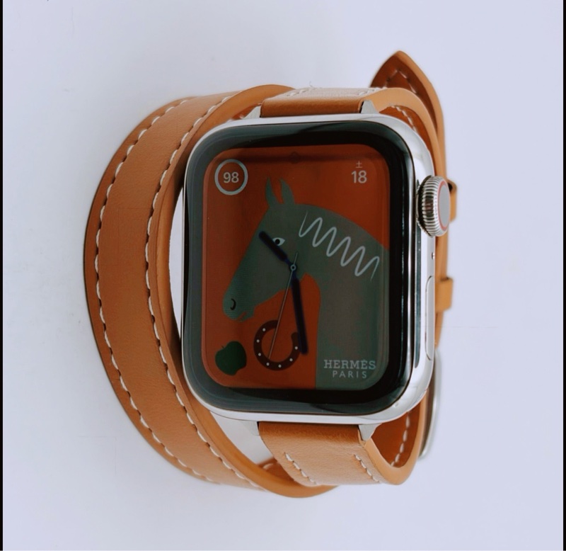 T822）美品 正常稼動 Apple Watch 蘋果錶 HERMES 愛馬仕 SERIES 5 GPS LTE 40mm 女款 男女皆宜-1