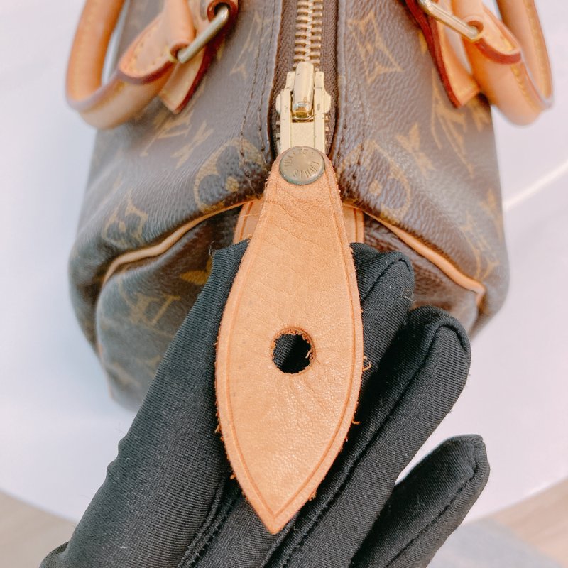 MS0639 Louis Vuitton 路易威登 枕頭包 帆布塗層 經典老花紋 金扣 Speedy 25 Canvas Monogram x GHW-14