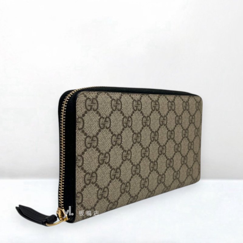 S5441-Gucci 老花拉鍊長夾410103-1