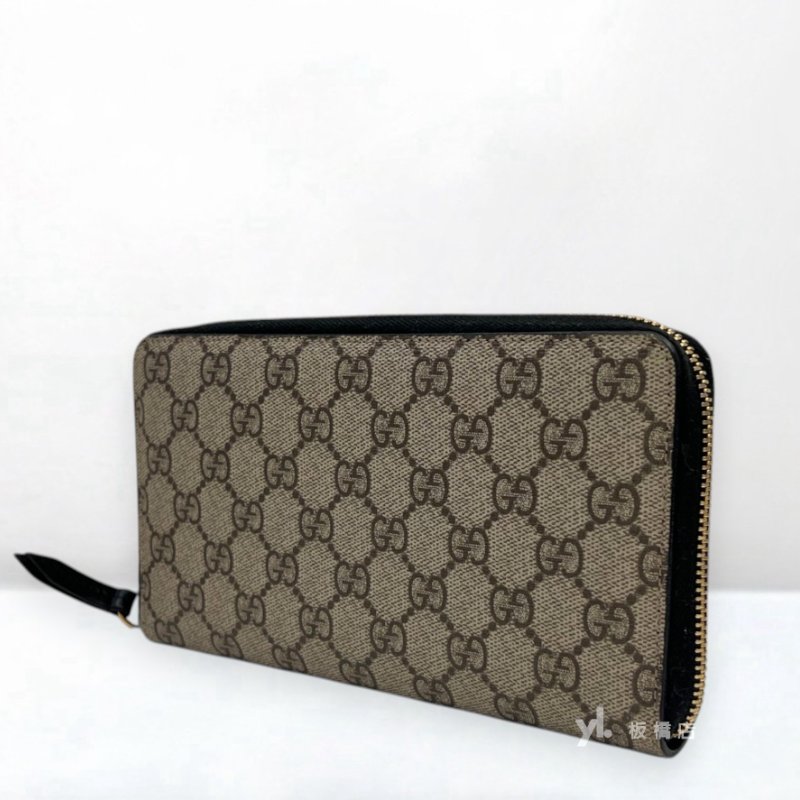 S5441-Gucci 老花拉鍊長夾410103-2