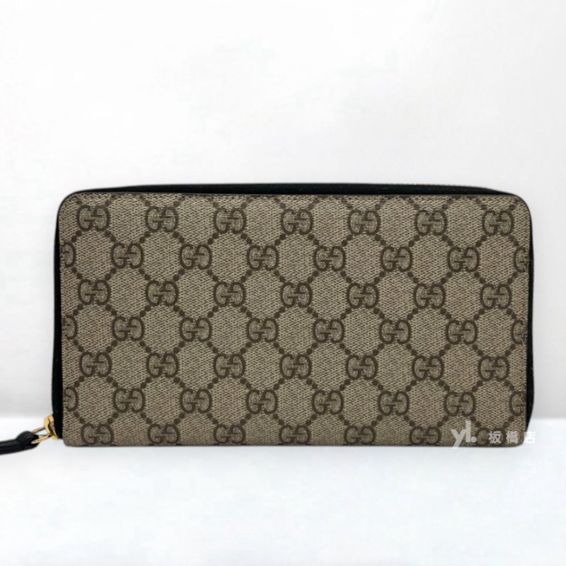 S5441-Gucci 老花拉鍊長夾410103-3