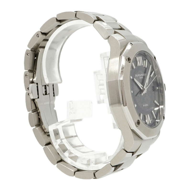 名士 (Baume & Mercier) Riviera Baumatic M0A10702 灰色錶盤男士腕錶-2