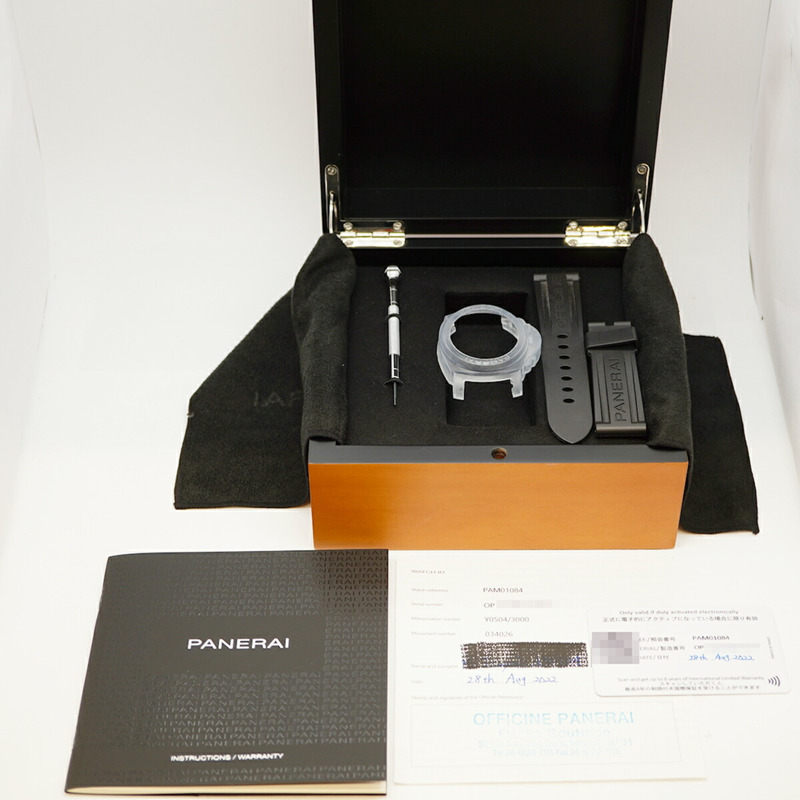 沛納海 Luminor PAM01084 黑色錶盤男士腕錶-8