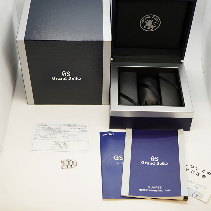 精工 Grand SBGV223 9F82-0AF0 黑色錶盤男士腕錶-9