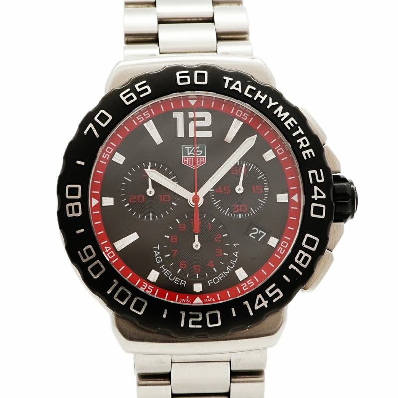 TAG Heuer Formula 1 CAU1116 黑色錶盤男士腕錶-0