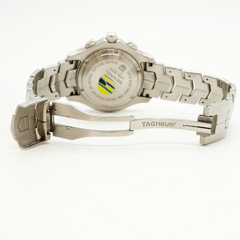 TAG Heuer Link Ayrton Senna 限量版 CJF2113 藍色錶盤男士腕錶-3