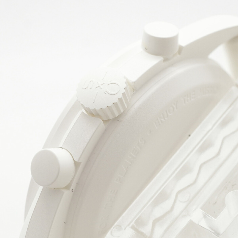 Swatch x Omega 月相任務史努比聯名款 S033W700 白色錶盤男士腕錶-6