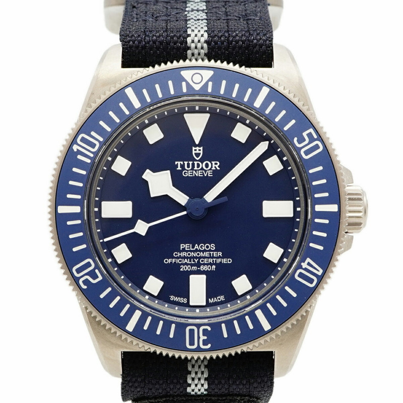 帝舵 Pelagos FXD 25707B 24 (25707B 24) 藍色錶盤男士腕錶-0