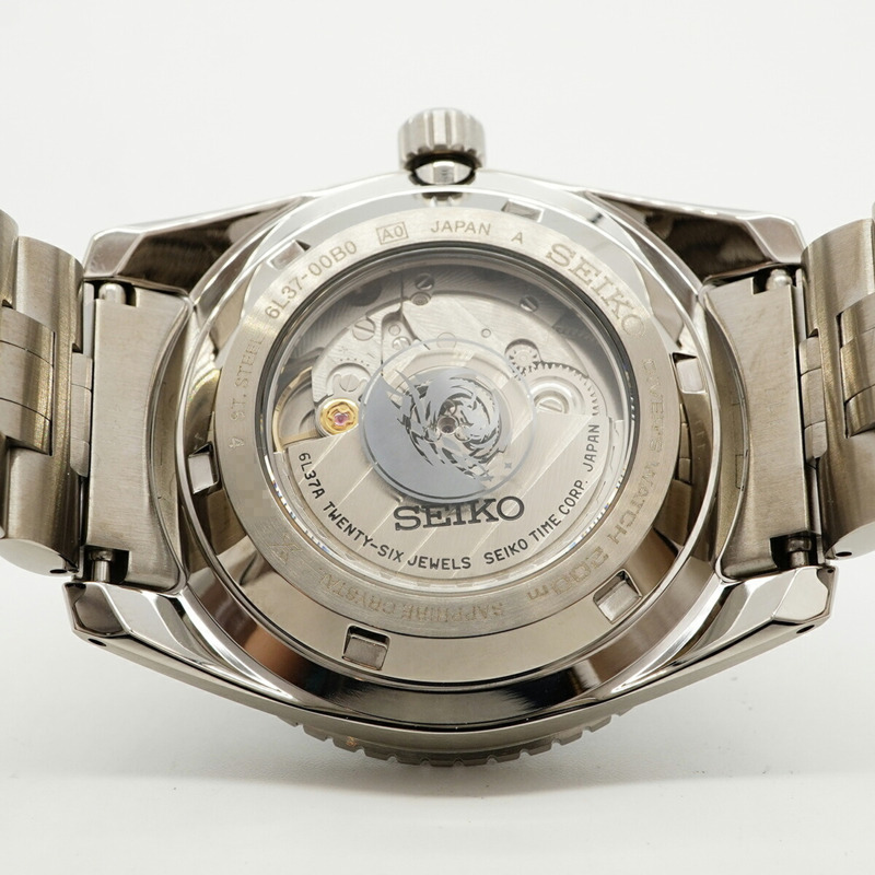 精工 Prospex Marine Master SBEN011 6L37-00B0 黑色錶盤男士腕錶-4