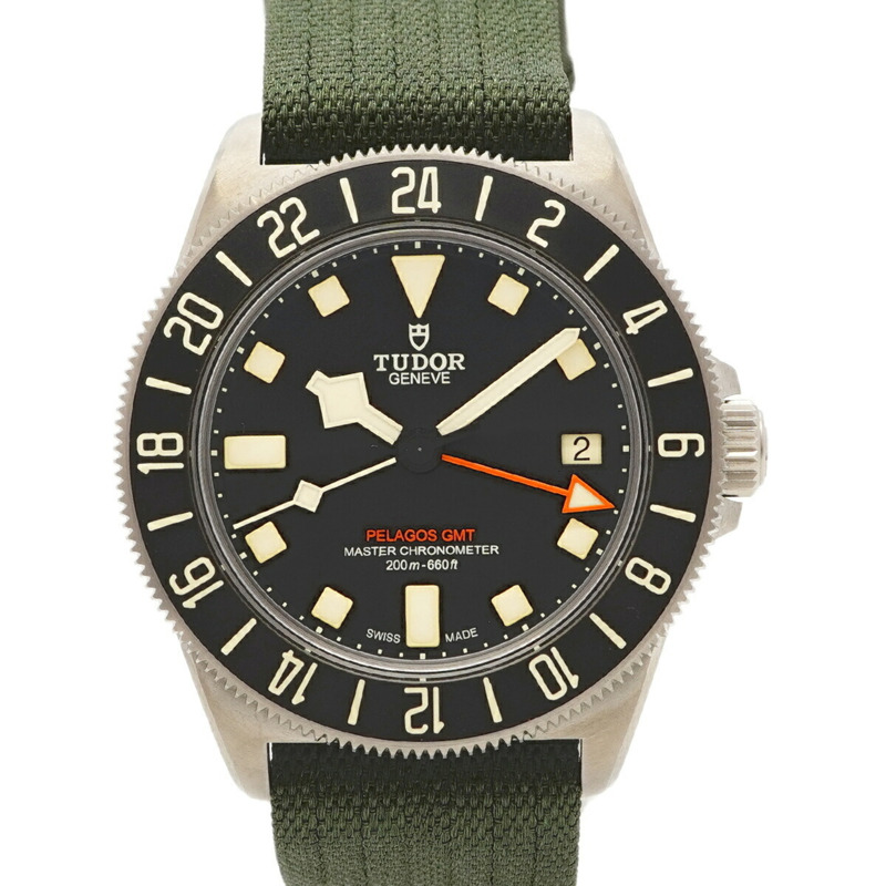帝舵 Pelagos FXD GMT 2542G267NU 黑色錶盤男士腕錶-0