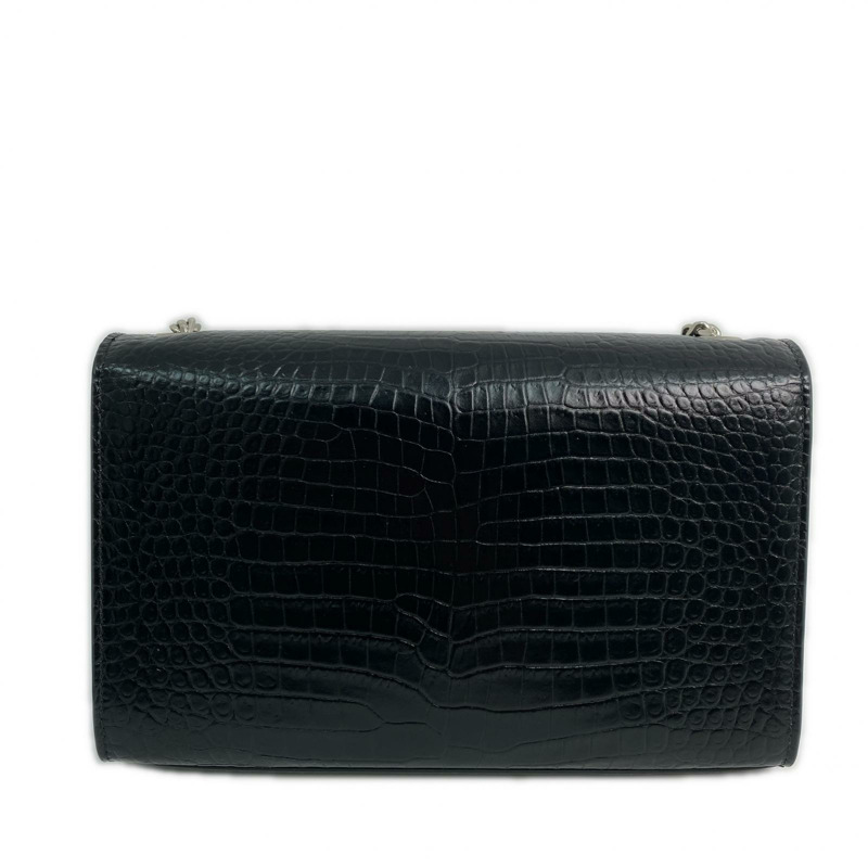 �� SAINT LAURENT ������ Black Crocodile Embossed Calfskin Kate Chain Shoulder Bag �K�F�k���ؖ䏬���獽�Y���w�� GAB354119-267008316-2