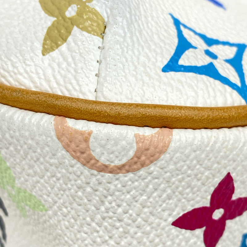 △ LOUIS VUITTON 路易·威登 White Coated Canvas Monogram Multicolor Lodge PM Shoulder Bag 白色塗層帆布經典老花肩背包 M40053-267008178-8