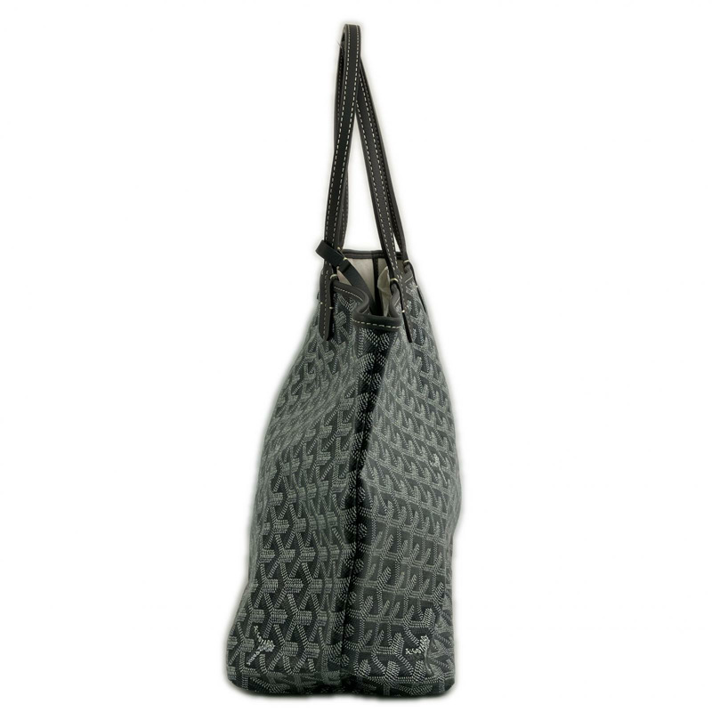 △ GOYARD 高雅德 Grey Coated Canvas Saint Louis PM Tote Bag 灰色塗層帆布托特袋-267008422-3