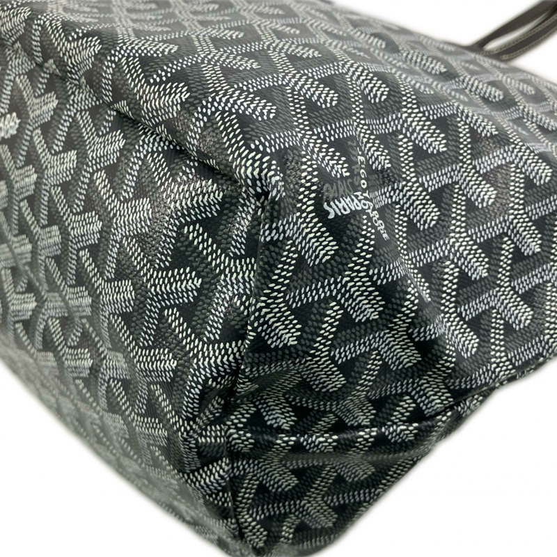 △ GOYARD 高雅德 Grey Coated Canvas Saint Louis PM Tote Bag 灰色塗層帆布托特袋-267008422-9