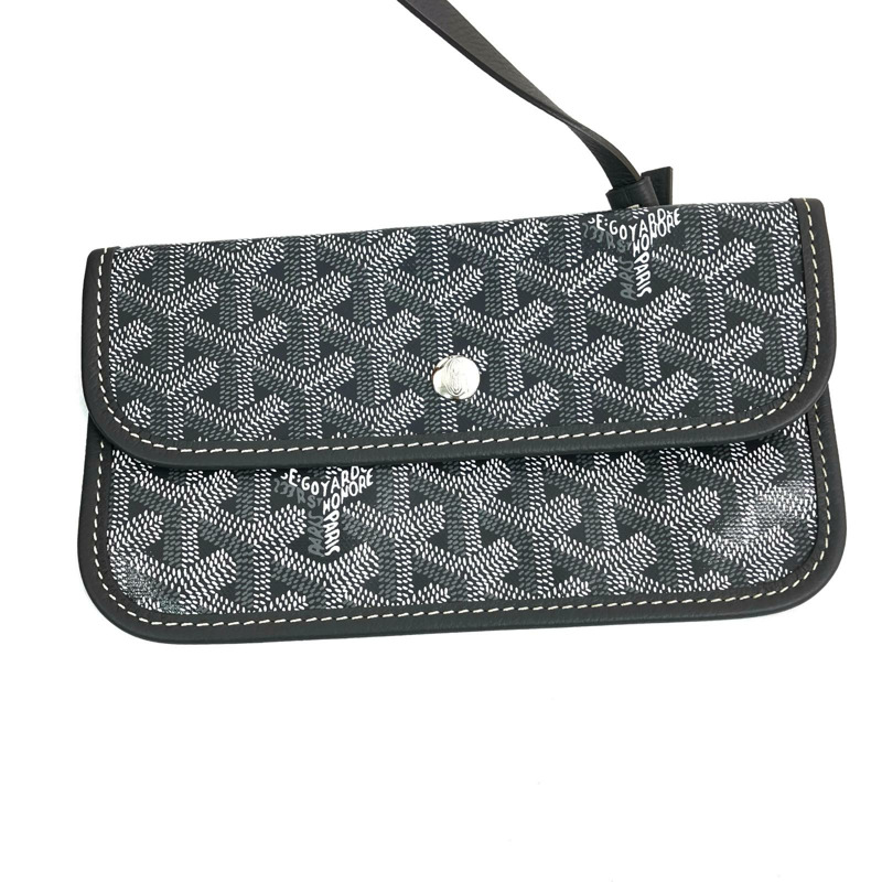 △ GOYARD 高雅德 Grey Coated Canvas Saint Louis PM Tote Bag 灰色塗層帆布托特袋-267008422-16