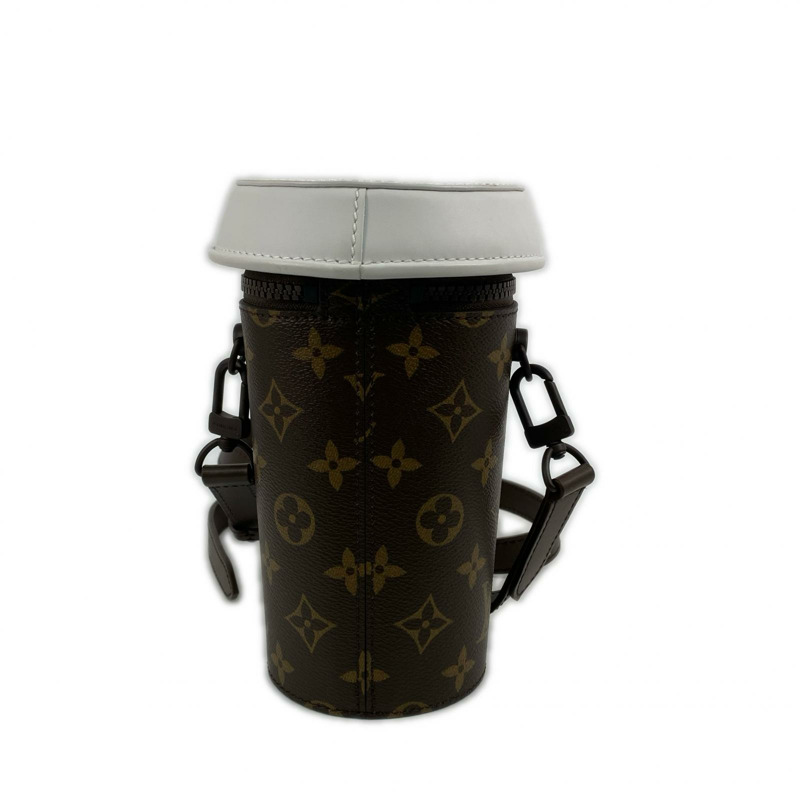 △ LOUIS VUITTON 路易·威登 Brown Coated Canvas Monogram Everyday LV Coffee Cup Crossbody Bag 啡色塗層帆布經典老花咖啡杯斜揹袋 M80812-267007894-1