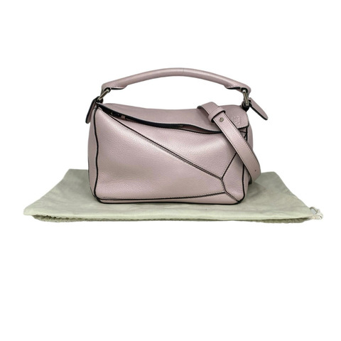 △ LOEWE 羅意威 Pink Calfskin Puzzle 2 way bag 粉紅色小牛皮兩用袋-267008621