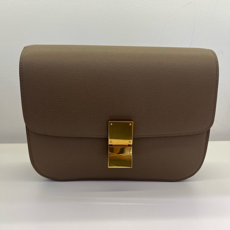 99新 Celine/賽琳 牙簽紋Box單肩包 無配件-0