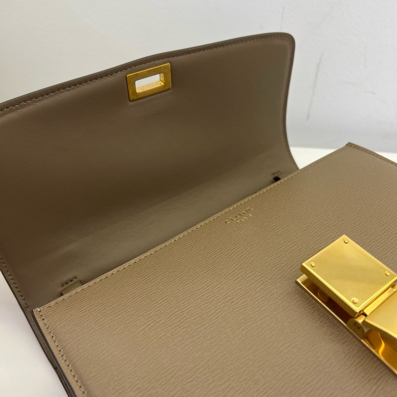 99新 Celine/賽琳 牙簽紋Box單肩包 無配件-4