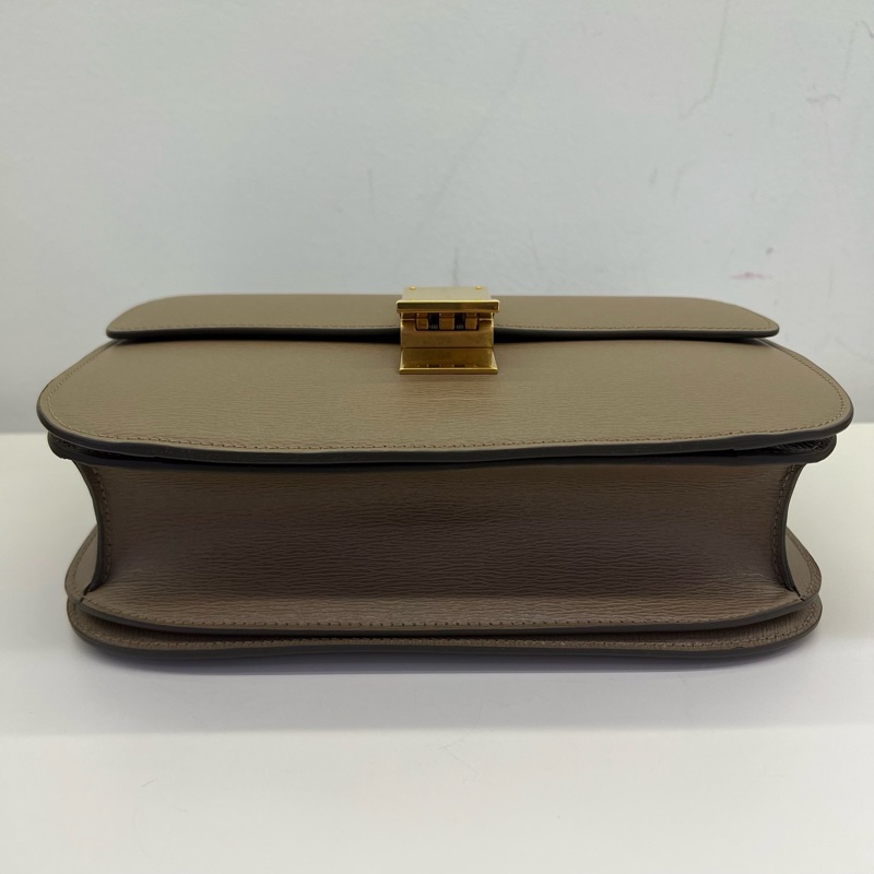 99新 Celine/賽琳 牙簽紋Box單肩包 無配件-6